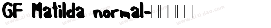 GF Matilda normal字体转换